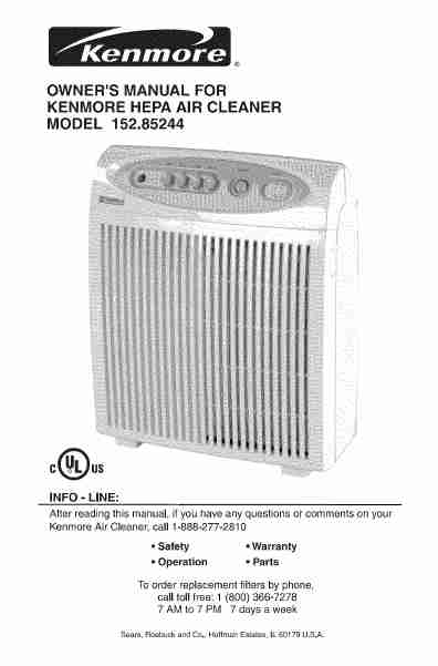 Kenmore Air Cleaner 85244-page_pdf